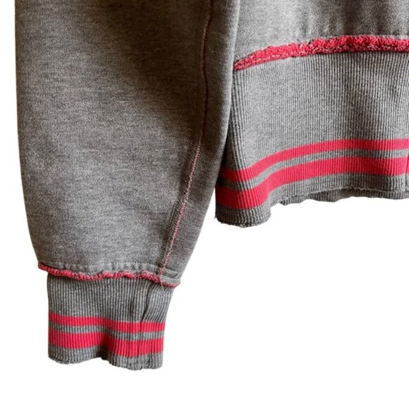 Lululemon Scuba Hoodie Size 4 Grey Pink Factory Distressed - Picture 7 of 16